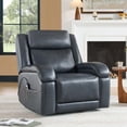 thumbnail image 2 of ReNest Dual Motor Power Lift Recliner with Massage and Heat, Top-Grain Leather, USB and Type-C Charging，Navy, 2 of 24