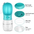 thumbnail image 3 of Botella de agua para perros de 350 ml, botella de agua portátil para perros, botella de agua de viaje para perros - Botella de agua con botón de bloqueo para perros, gatos y otras mascotas - Libre de, 3 of 5