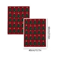 thumbnail image 3 of 2 Pack Christmas Hand Towels, Christmas Tree Kitchen Towels, Soft Absorbent Holiday Dish Towels for Bathroom Kitchen Decor, Xmas Gift, 15.7 x 23.6 inch, 3 of 6