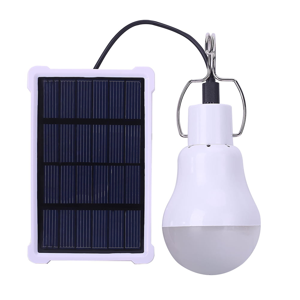 1.2W 6V Portable Solar Power Panel Kit USB LED Lamp For Garden Household Camping