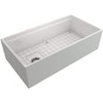 thumbnail image 6 of BOCCHI 1505-001-0120 Contempo Apron Front Step Rim Fireclay Kitchen Sink White, 6 of 9