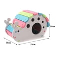 thumbnail image 4 of de 2, para mascotas adorable caracol y casa de 2 capas hámster ardilla bebé conejo jerbo escalada juguete para masticar Salvador Casa de hámster para mascotas, 4 of 10