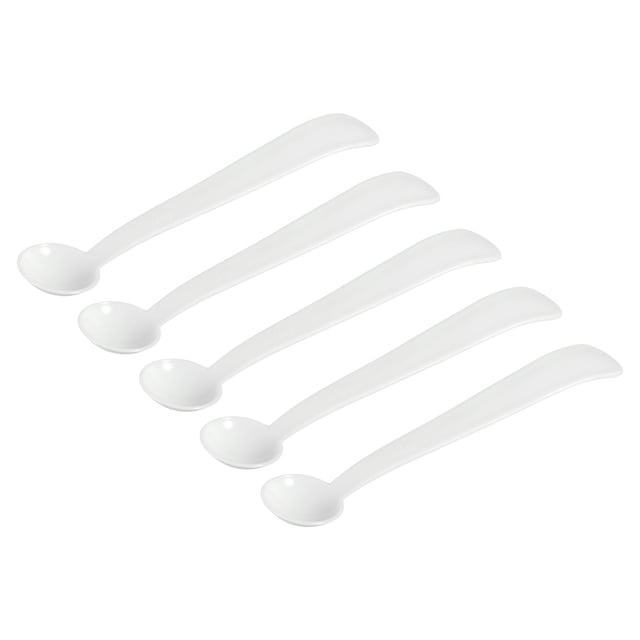 Cucharas Micro Uxcell de 2 gramos, cuchara medidora de plástico con fondo redondo, paquete de 15