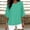 Green Tops, variant on CUSTG Women Casual Blouses Simple Stylish Women Shirts For Everyday Wear Trendy 3/4 Sleeve Blouses For Summer Versatile Solid Color Tops Breathable Dailywear