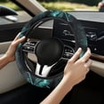 thumbnail image 2 of Uorisanigo Dragonfly 15 Inch Car Steering Wheel Protector Fashion Fuzzy Steering Wheel Cover for Most Vehicle Easy to Install Car Steering Wheel Cover for Winter Car Decor Gift for Wife, 2 of 8