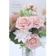 thumbnail image 4 of Floroom Flores artificiales, 25 piezas de rosas falsas de espuma de aspecto real con tallos para ramos de boda, centros de mesa de despedida de soltera, decoraciones de fiesta Floroom NA, 4 of 7