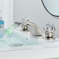 thumbnail image 2 of Senlesen Brass Brushed Nickel Bathroom Sink Faucet, 2 of 16