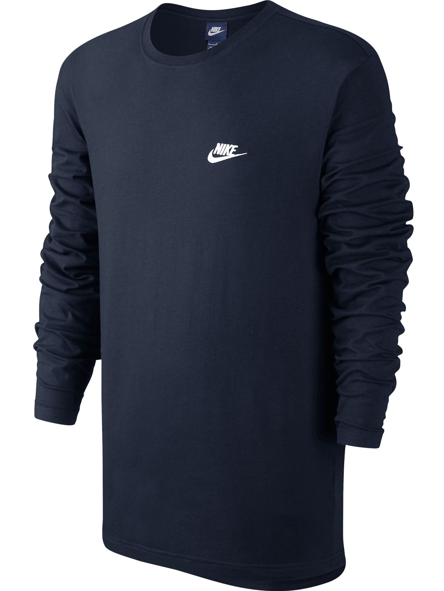Nike Swoosh Logo Longsleeve Men's T-Shirt Blue/White 804413-451 ...