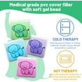 thumbnail image 2 of WWS-Boo Boo Ice Pack for Kids, Elephant Shaped Gel Ice Pack for Injuries, Cute Reusable Cold Compress for Children's Bumps & Bruises, Also Great for Lunch Boxes, 2 of 4