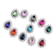 thumbnail image 5 of 10 Unids Botones de Diamantes de Imitación Adornos Cabello Espalda Plana Joyas Piedras Flor Adornos de Metal para DIY Decoración Invitaciones Ramo, 5 of 9