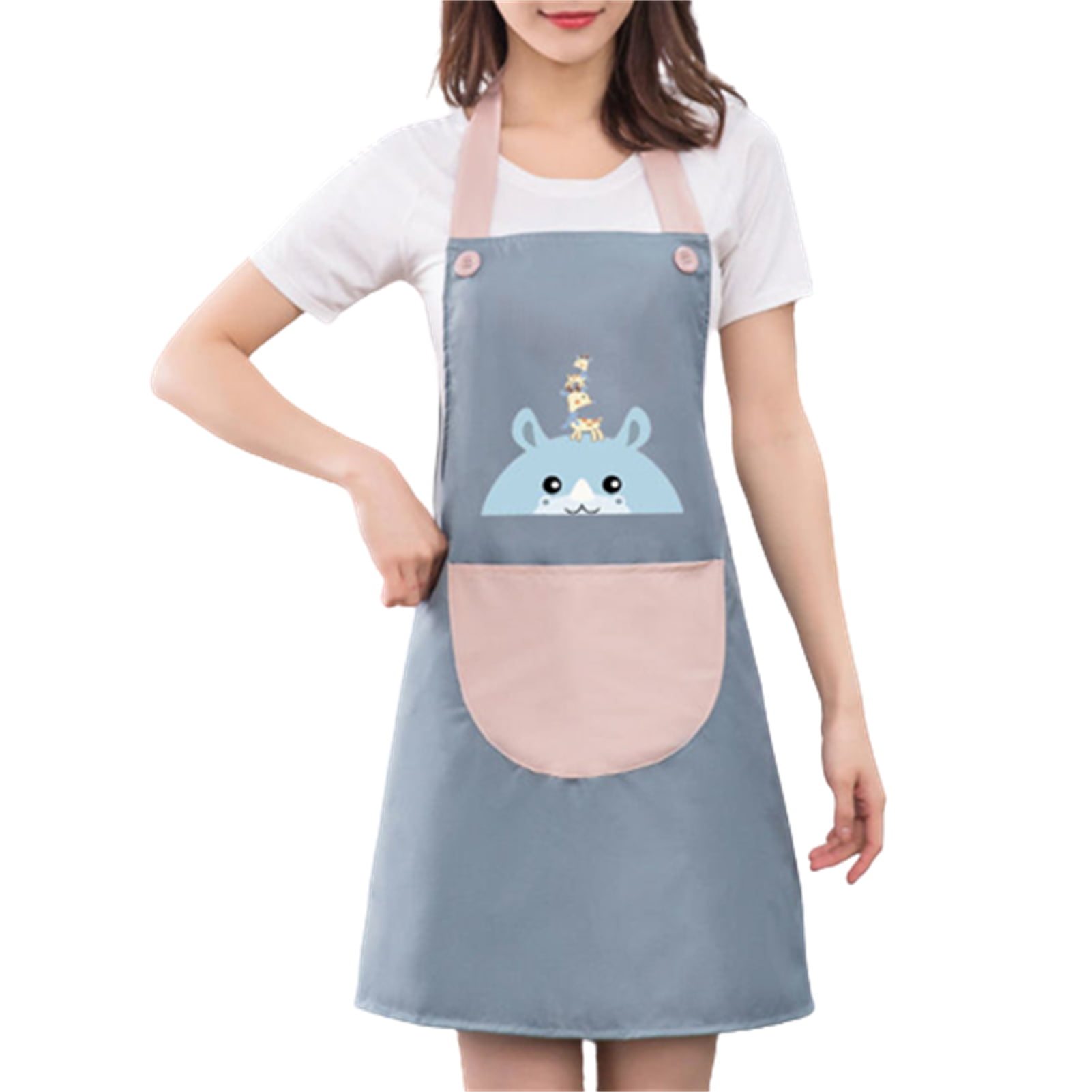Cooking Apron For Adults Lady Women Household Cleaning Aprons Kitchen Supplies 