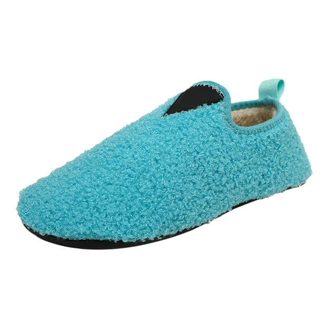 asddcavvf Men And Ladies Couples Winter Solid Colour Home Indoor Cotton Slippers Soft Bottom Package