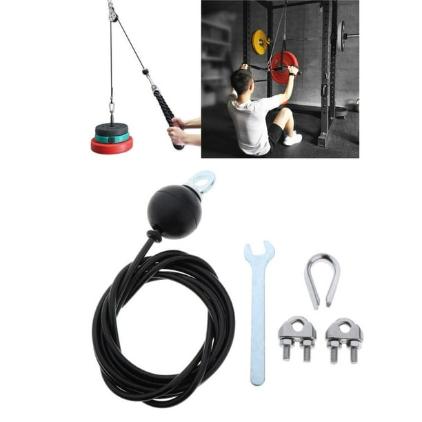 Cable de repuesto de Fitness para equipos de gimnasio en hogar Cable de polea de lata accesorios accesorios de bricolaje de 2M 2M DYNWAVEMX Cable de polea de bricolaje de fitness