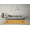 thumbnail image 3 of Ahgly Company Indoor Rectangle Abstract Brown Modern Area Rugs, 7' x 10', 3 of 4