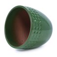 thumbnail image 5 of Noble House Modern Shirley Ceramic Flowerpot Set, Glossy Finish with Integrated Drainage, Set of 3, Antique Green, 5 of 9