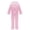 Pink, variant on iEFiEL Unisex Kids Boys Girls Silk Pajamas Outfit Long Sleeve Tops with Pants Set Sleepwear Burgundy 7-8