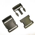 thumbnail image 1 of 2" Side Release Buckle Black Nylon 2 pack, 1 of 1