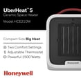 thumbnail image 2 of Calentador cerámico Honeywell UberHeat 5 para habitaciones pequeñas, 2 of 8
