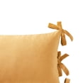 thumbnail image 3 of Home Decor Collection 14" x 20" Gold Velvet Bow Decorative Pillow, 3 of 5