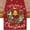 Red, variant on Wreath Merry Christmas Table Runner, Xmas Winter Holiday Kitchen Dining Table Decoration for Christmas Home Decor 13x72 Inch-Beige