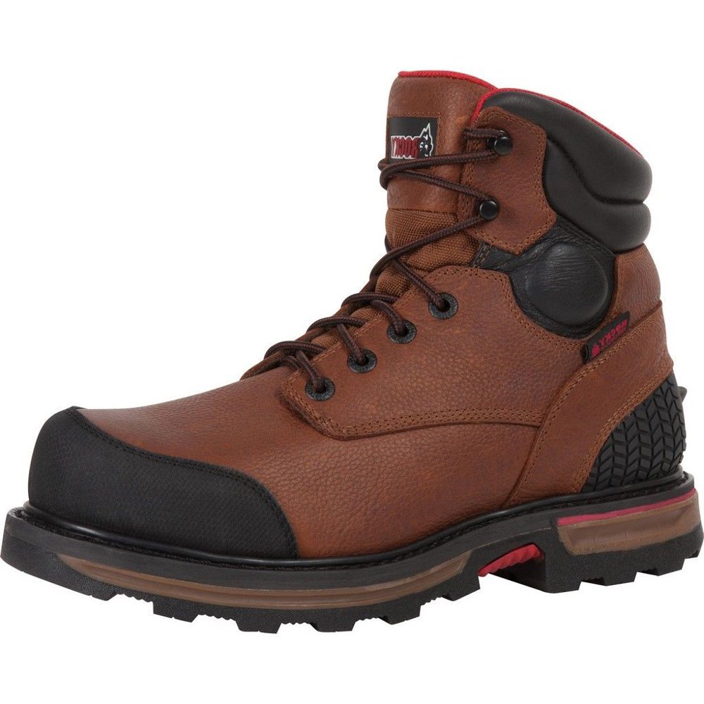 Rocky Rocky Work Boots Mens 6" Elements Dirt Waterproof 13 M Brown