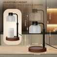 thumbnail image 6 of Candle Warmer Lamp with Timer: Electric Candles Wax Warmers Glass Lamps for Jar Candles Burner Adjustable Height and Dimmable Light for Room Decor - House Warming Gifts  Birthday Gifts for Women Mom, 6 of 7