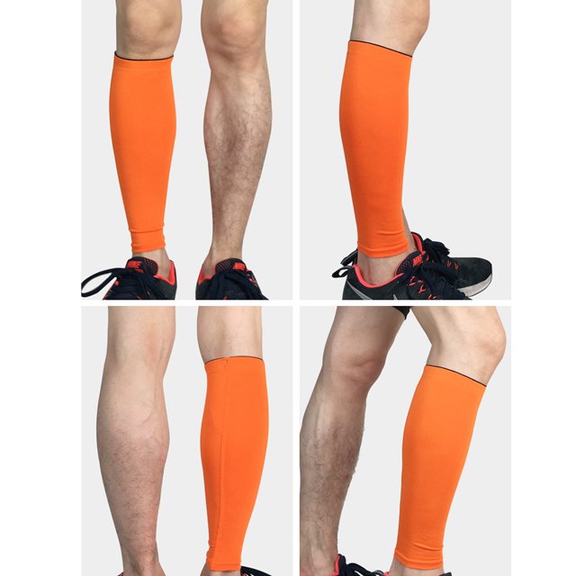 Clearance! Baberdicy Calf Compression Sleeve Leg Performance Support Shin Splint & Calf Pain Relief Orange