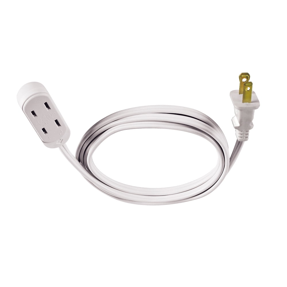 Hyper Tough 23215 16 Gauge 6' White 3 General Use Extension Cord 20 Piece 1 Pack