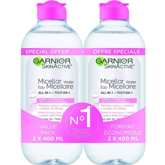 Garnier SkinActive Micellar Cleansing Water All-in-1 Sensitive Skin 2 X 400 ml