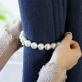 thumbnail image 7 of Vikakiooze Easter Decorations, Pearl White Magnetic Curtain Tiebacks, Pearl Beaded Curtain Tiebacks For Home Office Drapery Decorative Window Tie Backs Sheer Curtains Holders 1PC, 7 of 7