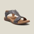 thumbnail image 1 of 2024 nuevas sandalias de verano con tiras para mujer, zapatos planos de mujer con punta abierta, zapatos casuales sólidos, sandalias con cuñas romanas, zapatos sexis para mujer, 1 of 5
