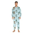 thumbnail image 5 of Adult Christmas Onesie Office Dinosaur Adult Zipper One-Piece Pajamas Unisex Pajamas with Pockets, 5 of 6