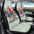 thumbnail image 3 of POLERO 2026 Football Festival Front Seat Covers for Automobile, Easy to Install Washable Polyester Fabric Front Seat Protectors Pack of 2 for Car Truck, 3 of 12