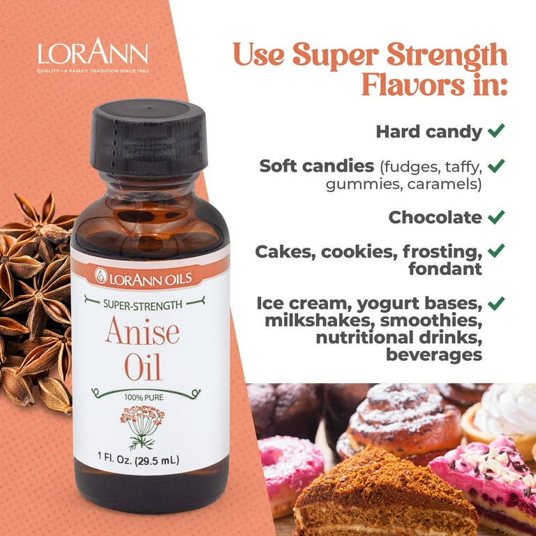 LorAnn Anise Super Strength Oil - 1 Ounce - Candy, Confections