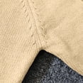thumbnail image 6 of Spazoro Girls Crew Neck Knit Sweater, Breathable Warm Solid Color Long Sleeve Pullover Tops for Daily Layering Beige Size 3-4T, 6 of 9