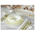 thumbnail image 3 of 320pcs set (40 Guests)-Heavyweight Wedding Party Disposable Plastic Plate Set -40 x 10.25'' + 40 x 7.5'' + Silverware + Cups + Napkins (Rochelle and ), 3 of 9