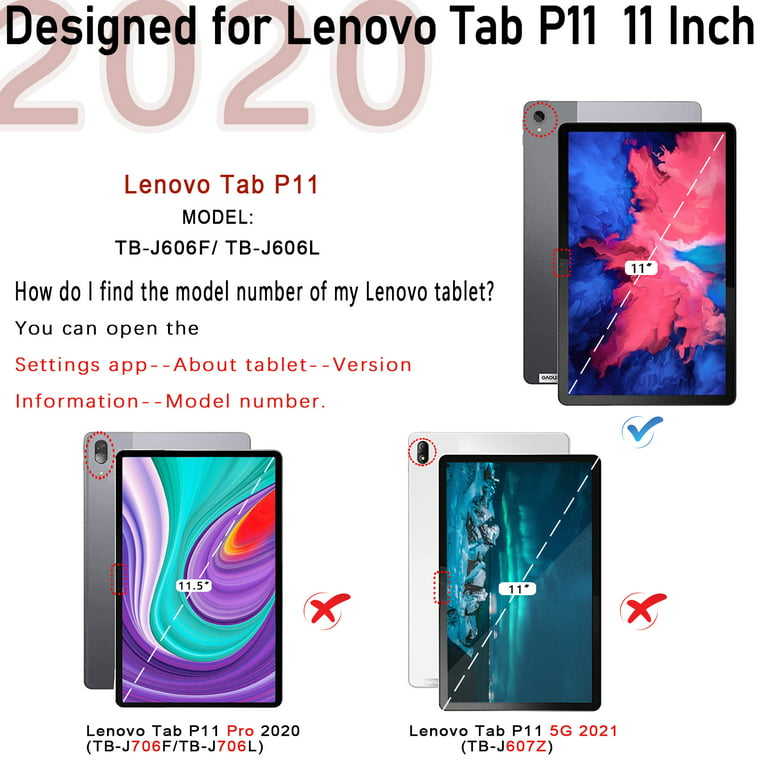 XLTTONG Case for Lenovo Tab P11, P11 Plus, P11 5G 11 Inch