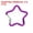 Purple, variant on Star Shape Snap Hook, Aluminum Alloy Star-Shaped Keychain Clip Spring Key Holder for Camping Fishing Traveling Black