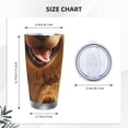 thumbnail image 4 of KLL Happy Fluffy Running Dog Print 40oz Stainless Steel Insulated Car Cup with Spillproof Lid - Keep Your Drink Hot or Cold on the Go-Straw Three-piece Set, 4 of 8