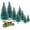 Blue Green, variant on 8PCS Artificial Mini Christmas Trees, Bottle Brush Trees with Wood Base, Frosted Sisal Xmas Tree, DIY Crafts Mini Pine Tree for Party Home Table Top Decor Winter Ornaments