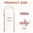 thumbnail image 2 of Uxcell Purse Straps Replacement, Adjustable Leather Strap Crossbody Handbag Shoulder Strap Conversion Kit for Mini Pouch, Tote Bag, Handcrafted Bag Accessories, Rose, 2 of 6