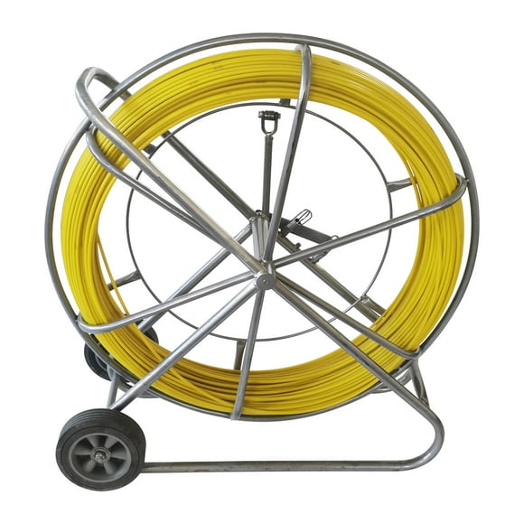 INTSUPERMAI Fish Tape Fiberglass Wire Cable Running Rod Duct 393ft
