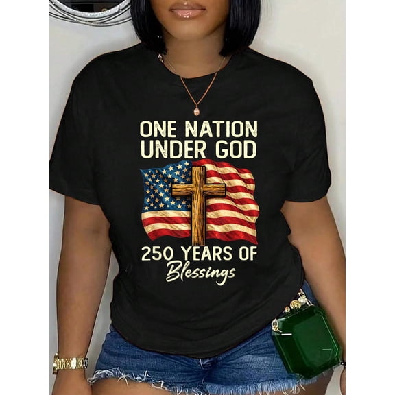 250 Years of Blessing Nation Christian USA 250th Anniversary T-Shirt