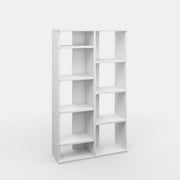 Ada Home Decor Keota Multiple Tier Open Shelf Modern Bookcase, White