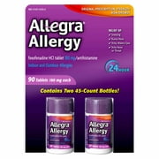 Allegra 180mg Adult 24-Hour Allergy Tablets, 90 ct.