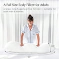 thumbnail image 5 of Body Pillow For Adults Side Sleeper Pillow For Bed Full Body Support In Long Large Size  Lyocell Cover Firm Memory Foam Soft Microfiber 20x54 Inch Machine Washable, 5 of 8