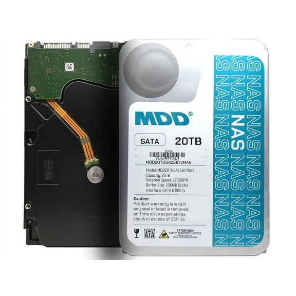 Restored MDD (MD20TS25672NAS) 20TB 7200 RPM 256MB Cache SATA 6.0Gb/s 3.5" Internal NAS Hard Drive (Refurbished)