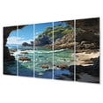 thumbnail image 2 of Designart "Retreat Among Beach Rocks III" Landscapes Metal Wall Décor Set, 2 of 5