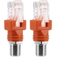 thumbnail image 2 of BERANMEY Adaptador convertidor RF a RJ45 Paquete de 2 Adaptador Ethernet F Hembra a RJ45 Macho Acoplador Coaxial Conector Recto Coaxial, 2 of 5