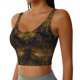 thumbnail image 2 of Balery Gold Dragonfly Mandala Sujetadores deportivos con espalda cruzada para mujer, acolchados, sin costuras, de alto impacto, ideales para yoga, gimnasio, entrenamiento y fitness.-Small, 2 of 8
